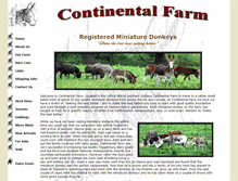 Tablet Screenshot of continentaldonkeys.com